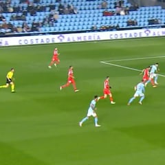 La pared mágica de Santi Mina y Iago Aspas que terminó en golazo en Balaídos