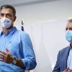 How has the Spanish Prime Minister Pedro Sánchez responded to the volcanic eruption in La Palma?