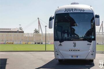 Nuevo autob&uacute;s de la Juventus para la temporada 2018-2019.