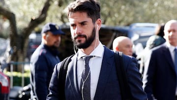 Isco entr&oacute; el &uacute;ltimo en el Ol&iacute;mpico de Roma, con cara de circunstancias. 