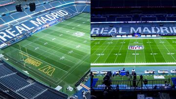 la transformación del Bernabéu para albergar el primer juego de la NFL en Madrid