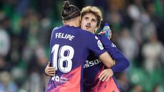 Felipe abraza a Griezmann tras el Betis-Atl&eacute;tico