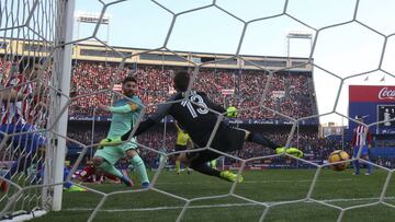 Messi batió así a Oblak el pasado 26 de febrero.