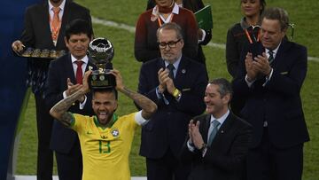 El dirigente colombiano estuvo presente en la final de la Copa Am&eacute;rica. 
