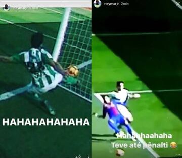 Neymar takes to Instagram after Barcelona draw with Real Betis.