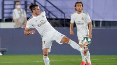 Gareth Bale y Luka Modric en el Real Madrid-Mallorca de la 31&ordf; jornada de LaLiga Santander.