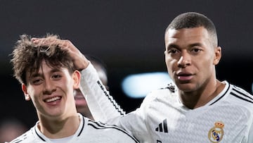 04/01/25 COPA DEL REY
PARTIDO UNICO DIECISEISAVOS
DEPORTIVA MINERA - REAL MADRID
QUINTO GOL ARDA GULER 0-5 ALEGRIA KYLIAN MBAPPE