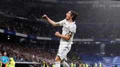 Modric anotó el 1-0 para el Madrid.
