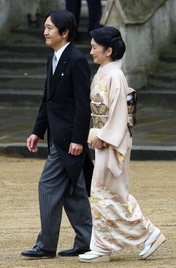 Principe Fumihito de Japón y su esposa Kiko.