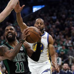 Los Warriors triunfan en Boston en un partido con aroma a final