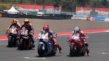 Ensayos de salida de MotoGP en Mandalika.