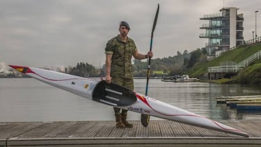 EL K4 500, plata y billete a Tokio con el soldado Arévalo