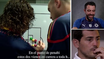 La escena inédita del gol de Puyol ante Alemania, planificando la jugada antes del duelo