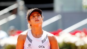 La tenista egipcia Mayar Sherif, durante un partido.