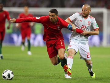 El atacante lusitano se echó a su Selección al hombro en el partido contra España. Hizo tres goles y rescató un resultado que parecía perdido en el empate a tres goles de la primera jornada del Grupo B.