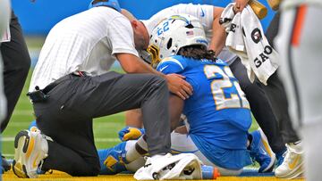 Los Angeles lost star running back Harris in Week 3 while playing the Broncos.