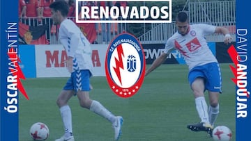 El Rayo Majadahonda anunci&oacute; las renovaciones de &Oacute;scar Valent&iacute;n y David And&uacute;jar. 