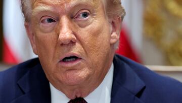 El presidente de Estados Unidos, Donald Trump, en una reunión de gabinete en la Casa Blanca.