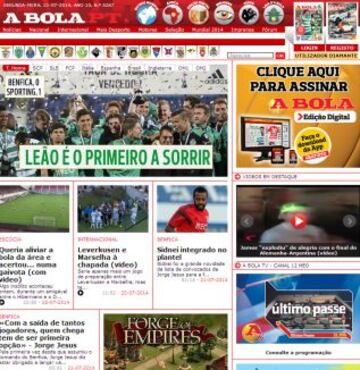 Portadas de la prensa extranjera