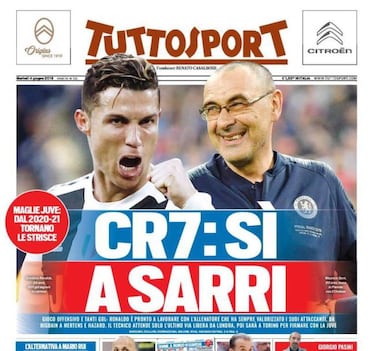 Cristiano da el 's¨ª' a Sarri