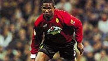 <B>CON GANAS</B>. Samuel Etoo llegará al Santiago Bernabéu en uno de sus mejores momentos como mallorquinista.