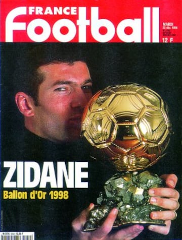 Recibió el Balón de Oro en 1998 y 2006