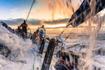 OCTUBRE 2014. El barco del equipo Vestas Wind durante la Volvo Ocean Race, la regata oceánica más importante del mundo.