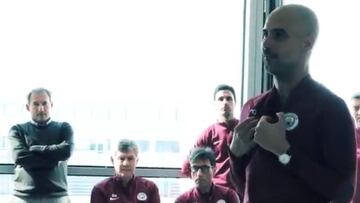 Emocionante Guardiola: el discurso que dio a todo su staff