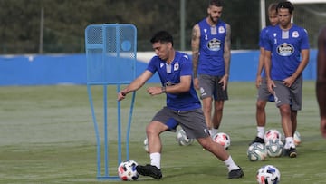 Entrenamiento Deportivo de La Coru&ntilde;a. Nacho Gonz&aacute;lez