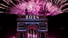 La celebración de Año Nuevo en París, con tintes olímpicos.