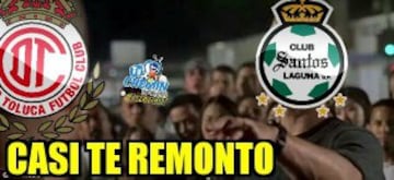 Los Memes celebran al Toluca y acaban con Santos Laguna