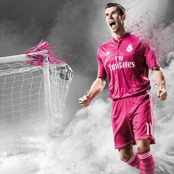 Una de las camisetas alternativas del Real Madrid en la temporada 2014/15.