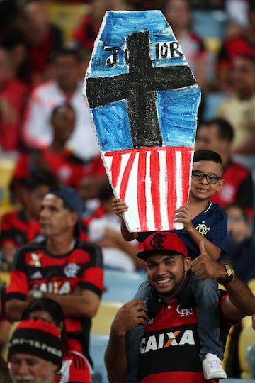 La gran hinchada del Flamengo, siempre presente 