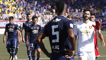 Los jugadores de  Universidad de Chile