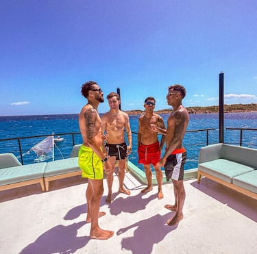 Las vacaciones de los deportistas y famosos