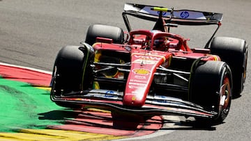 Carlos Sainz (Ferrari SF-24). Spa-Francorchamps, Bélgica. F1 2024.