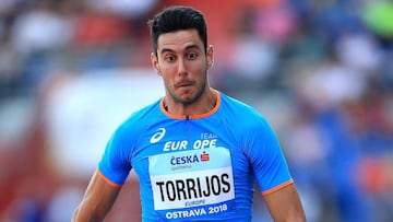 Pablo Torrijos, en el triple salto de Ostrava.