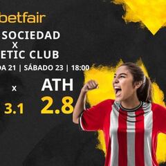 Real Sociedad Femenino vs. Athletic Club Femenino: horario, TV, estadísticas, clasificación y pronósticos