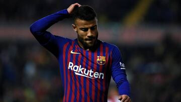 Rafinha, en Vallecas, días antes de lesionarse de gravedad.