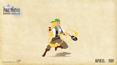 Recrean las princesas Disney en el universo Final Fantasy