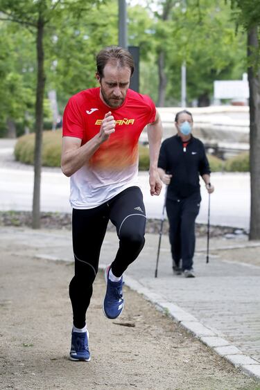 Ángel David Rodríguez, en plena serie.
