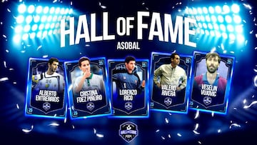 Los cinco nuevos seleccionados para el Hall de la Fama del balonmano español.