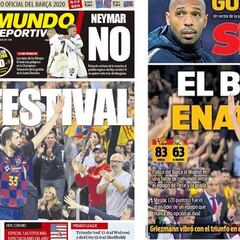 Mirotic le gana al Barça de fútbol en las portadas