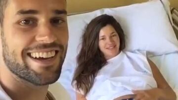 Mario Su&aacute;rez muestra a Malena Costa a punto de dar a luz.  @mariosuarez4