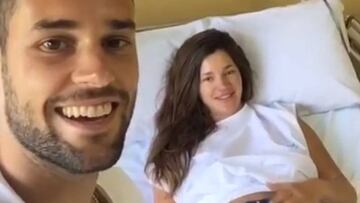Mario Suárez muestra a Malena Costa a punto de dar a luz. @mariosuarez4