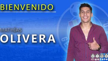 Math&iacute;as Olivera es nuevo jugador del Getafe. 