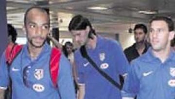 <b>LLEGADA A BERLÍN. </b>Luccin, Leo Franco y Maxi, en Alemania.