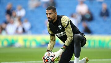 Robert Sánchez, con el Brighton.