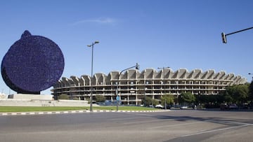 Actual estado del futuro Mestalla. 