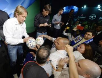 Michel Salgado y Fernando Morientes.